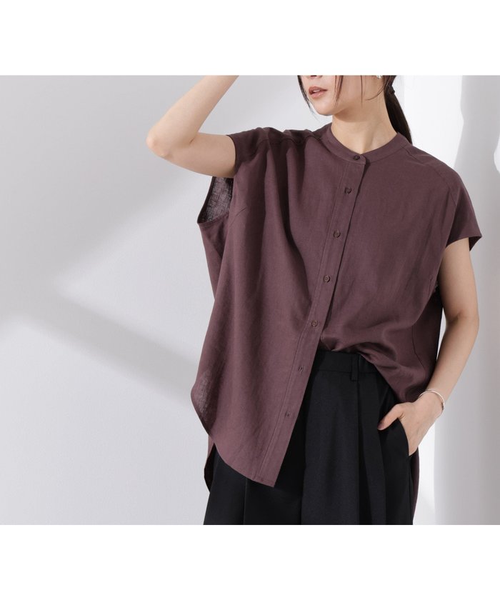 【ナノ ユニバース/nano universe】のAnti Smell Linen フレンチスリーブシャツ インテリア・キッズ・メンズ・レディースファッション・服の通販 founy(ファニー) https://founy.com/ ファッション Fashion レディースファッション Fashion for Women トップス・カットソー Cut & Sew Tops シャツ・ブラウス・オフィスカジュアル Elegant Blouses & Button-Ups ウォッシャブル Machine Washable 抗菌 Antibacterial, Bacteria-Resistant ジャケット Jacket, Outerwear スタンド Stand Collar, Upright Stand スリーブ Sleeve, Long Sleeve / Short Sleeve デニム Denim, Jeans Material フレア Flare, Flared フレンチ French, French Style フロント Front, Front Design ベーシック Basic, Essential リラックス Relax, Relaxed Fit ワイド Wide, Wide Fit おすすめ Recommended / Our Picks 2025年 2025 2025春夏・S/S Spring/Summer 2025 SS25 |ID: prp329100004603388 ipo3291000000032743603