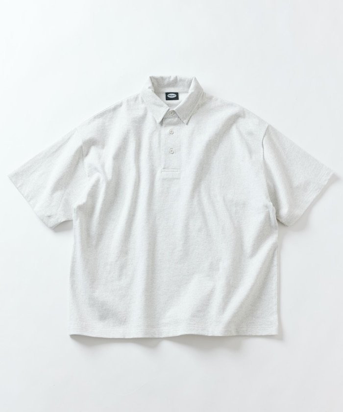 【その他のブランド/Other】の9オンス Heavyweight ビッグシルエット ヘビーウェイト ポロシャツ/オーバーサイズポロ 【限定展開】 25SS インテリア・キッズ・メンズ・レディースファッション・服の通販 founy(ファニー) 　ファッション　Fashion　メンズファッション　Fashion for Men　カーゴパンツ　Cargo Pants, Utility Pants　デニム　Denim, Jeans Material　トレンド　Trend, Trending Now　定番　Standard, Basic Item　人気　Popular, Best Seller　バランス　Balance, Style Balance　ビッグ　Big, Oversized　ベーシック　Basic, Essential　ボトム　Bottoms, Lower Wear　ポロシャツ　Polo Shirt, Collared Tee　S/S・春夏　SS, Spring/Summer, Warm Season　おすすめ　Recommended / Our Picks　夏　Summer　エレガント 上品　Elegant　2025年　2025　2025春夏・S/S　Spring/Summer 2025 SS25　グレー|ID: prp329100004603393 ipo3291000000032743705