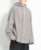 【シティーショップ/CITYSHOP】のHOODIE シャツ 人気、トレンドファッション・服の通販 founy(ファニー) ファッション Fashion レディースファッション Fashion for Women トップス・カットソー Cut & Sew Tops シャツ・ブラウス・オフィスカジュアル Elegant Blouses & Button-Ups 2025年 2025 2025春夏・S/S Spring/Summer 2025 SS25 ストライプ Stripe, Striped Pattern ベーシック Basic, Essential 無地 Plain, Solid Color thumbnail ブラウン|ID: prp329100004603396 ipo3291000000032743768