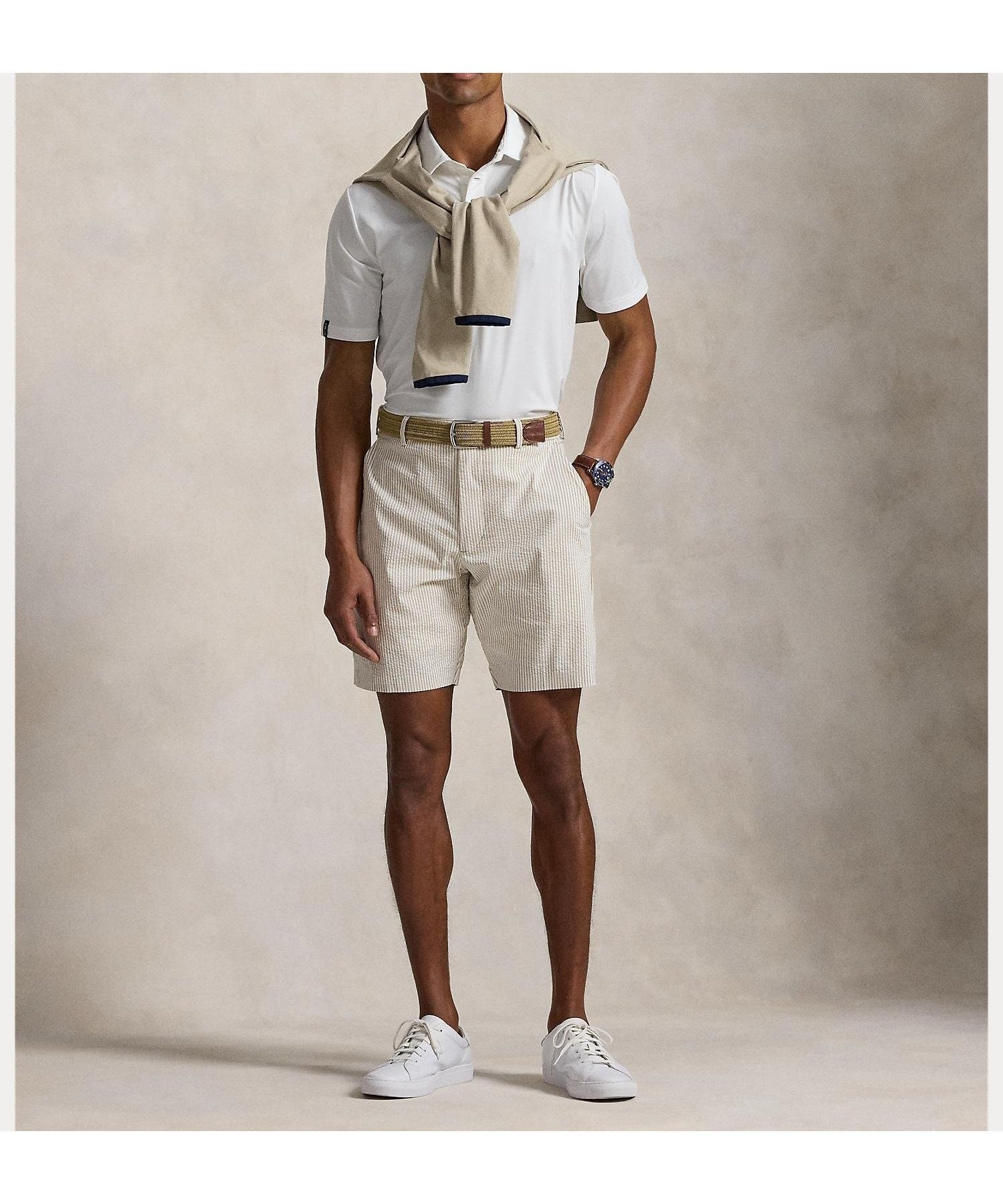 【ラルフローレン/RALPH LAUREN / MEN】の(RLX)9インチ ストレッチ クラシック フィット ゴルフ トランクス 人気、トレンドファッション・服の通販 founy(ファニー) 　ファッション　Fashion　メンズファッション　Fashion for Men　クラシック　Classic, Timeless Style　ショート　Short, Short Length　ストライプ　Stripe, Striped Pattern　ストレッチ　Stretch, Stretchy Fabric　スリット　Slit, Slit Detail　フィット　Fit, Slim Fit　フロント　Front, Front Design　ポケット　Pocket, Pocket Detail　メッシュ　Mesh, Net Fabric　ラウンド　Round, Round Neck　ループ　Loop, Loop Knit　ゴルフ　Golf　 other-1|ID: prp329100004603397 ipo3291000000032743765