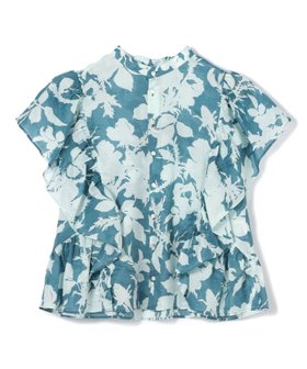 【トゥモローランド/TOMORROWLAND】のコットンリネンプリント バタフライスリーブブラウス 人気、トレンドファッション・服の通販 founy(ファニー) ファッション Fashion レディースファッション Fashion for Women トップス・カットソー Cut & Sew Tops シャツ・ブラウス・オフィスカジュアル Elegant Blouses & Button-Ups クラシカル Classical, Vintage-Inspired コンパクト Compact, Small Size スタンド Stand Collar, Upright Stand スリーブ Sleeve, Long Sleeve / Short Sleeve フェミニン Feminine, Girly プリント Print, Printed Pattern リネン Linen, Linen Fabric ロング Long, Long-Length ワイド Wide, Wide Fit 夏 Summer |ID:prp329100004603401