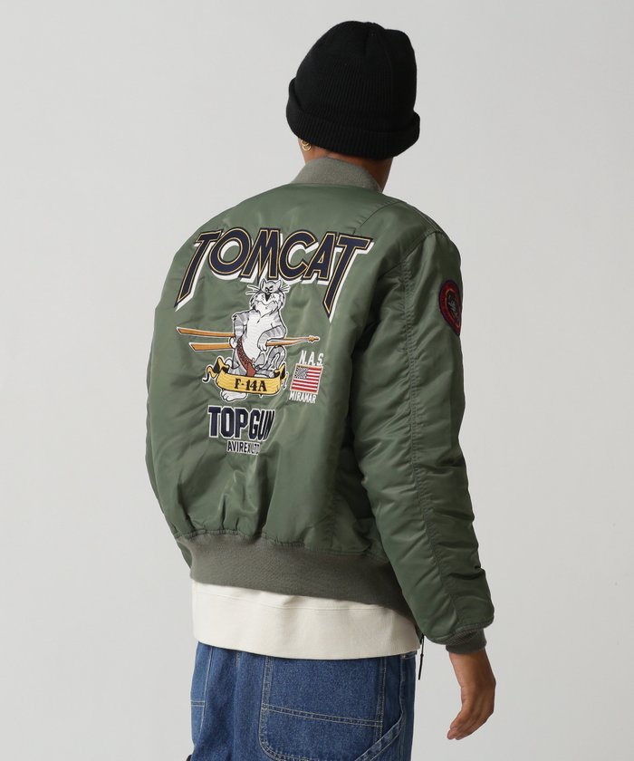 【アヴィレックス/AVIREX / MEN】のTOMCAT MA-1 / トムキャット MA-1 インテリア・キッズ・メンズ・レディースファッション・服の通販 founy(ファニー) https://founy.com/ ファッション Fashion メンズファッション Fashion for Men グラフィック Graphic, Graphic Design ジャケット Jacket, Outerwear 定番 Standard, Basic Item フラップ Flap, Flap Pocket ポケット Pocket, Pocket Detail ミリタリー Military, Army Style モチーフ Motif, Design Theme ループ Loop, Loop Knit |ID: prp329100004603407 ipo3291000000032744002