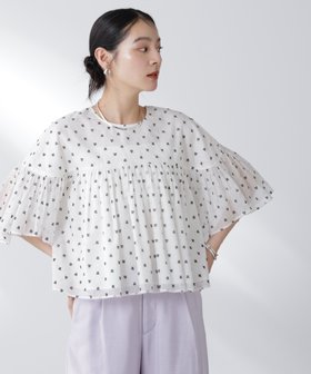 【ナノ ユニバース/nano universe】のmade in india コットンフロッキーフラワーブラウス 人気、トレンドファッション・服の通販 founy(ファニー) ファッション Fashion レディースファッション Fashion for Women トップス・カットソー Cut & Sew Tops シャツ・ブラウス・オフィスカジュアル Elegant Blouses & Button-Ups エアリー Airy Texture ギャザー Gathered, Ruffled シアー Sheer, See-Through シンプル Simple, Minimal プリント Print, Printed Pattern |ID:prp329100004603411
