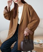 【ディスコート/Discoat】の【WEB限定】ピンストライプテーラードジャケット キャメル|ID: prp329100004603426 ipo3291000000032744490