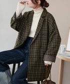 【ディスコート/Discoat】の【WEB限定】チェックWブレストジャコット ブラウン|ID: prp329100004603427 ipo3291000000032744502