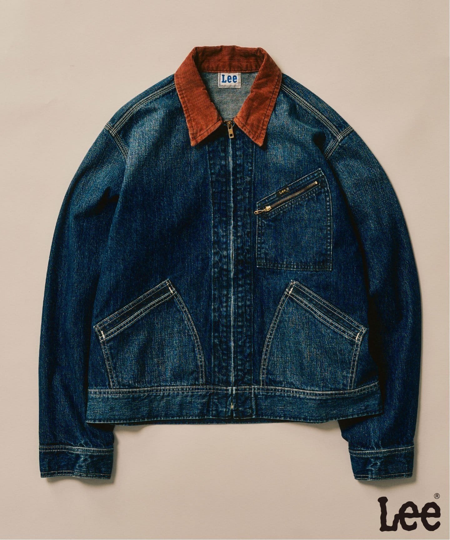 【フォーワンセブン エディフィス/417 EDIFICE】の【Lee / リー】417別注 91-B Zip ブルゾン 人気、トレンドファッション・服の通販 founy(ファニー) 　ファッション　Fashion　レディースファッション　Fashion for Women　アウター　Coat / Outerwear Collection　ブルゾンジャケット・スポーティアウター　Blouson Jackets　デニム　Denim, Jeans Material　ブルゾン　Blouson, Bomber Jacket　別注　Limited Edition, Custom Order　 other-1|ID: prp329100004603432 ipo3291000000032744543
