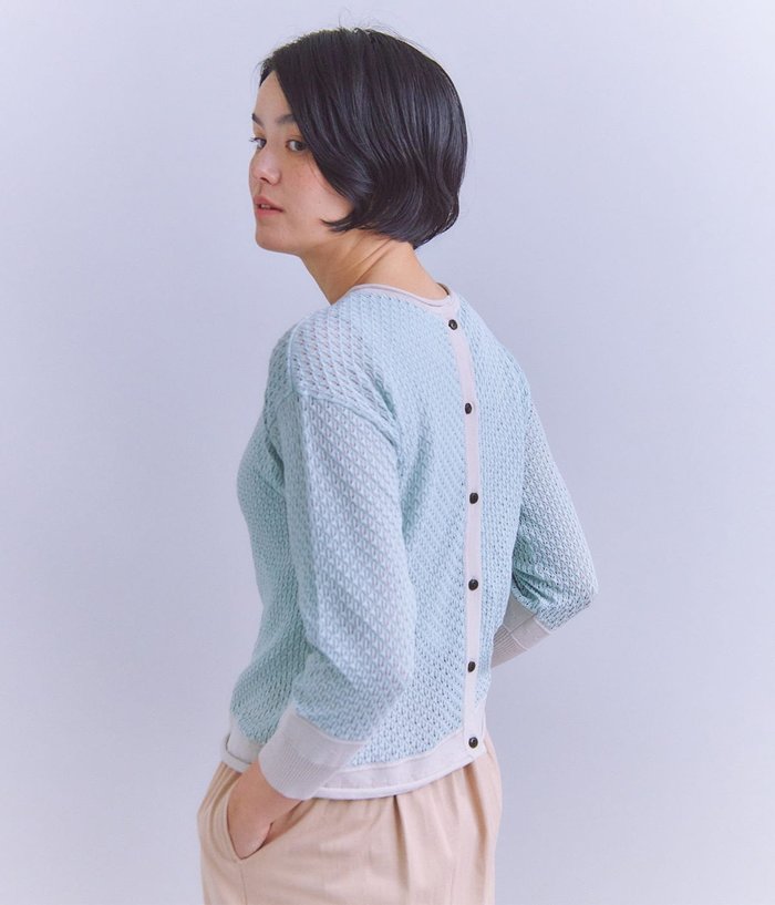 【シプリ/SIPULI】のPlating Stitch 2WAYニットカーディガン インテリア・キッズ・メンズ・レディースファッション・服の通販 founy(ファニー) https://founy.com/ ファッション Fashion レディースファッション Fashion for Women トップス・カットソー Cut & Sew Tops ニット Knit Tops & Sweaters カーディガン・羽織り Layered Style Cardigans アイレット Eyelet Lace インド Indian Textile 春 Spring カーディガン Cardigan, Knitwear コンパクト Compact, Small Size ミックス Mix, Mixed Style S/S・春夏 SS, Spring/Summer, Warm Season おすすめ Recommended / Our Picks 夏 Summer |ID: prp329100004603433 ipo3291000000032744551