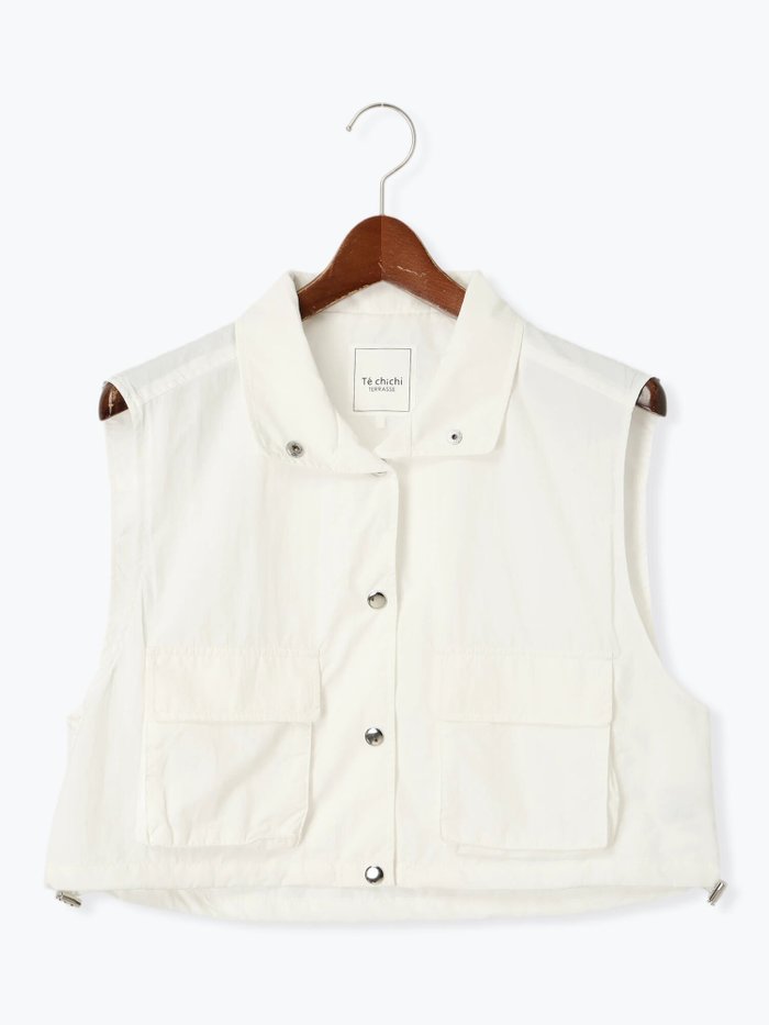 【テチチ/Te chichi】のナイロンショートベスト インテリア・キッズ・メンズ・レディースファッション・服の通販 founy(ファニー) https://founy.com/ ファッション Fashion レディースファッション Fashion for Women アウター Coat / Outerwear Collection トップス・カットソー Cut & Sew Tops ベスト&ジレ / 重ね着スタイル Vests & Gilets おすすめ Recommended / Our Picks ショート Short, Short Length ドローコード Drawcord, Drawstring Cord フラップ Flap, Flap Pocket ベスト Vest, Waistcoat ポケット Pocket, Pocket Detail 軽量 Lightweight, Ultra Light |ID: prp329100004603436 ipo3291000000032744576