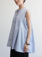 【ファッシュフレン/FASHFREN】のシャープタックノースリーブシャツ ブルー|ID: prp329100004603439 ipo3291000000032744622