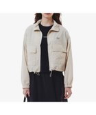 【ラコステ/LACOSTE】の撥水 ショート ワイドシルエット スタンドカラーナイロンブルゾン オフホワイト|ID: prp329100004603443 ipo3291000000032744666