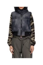 【ディーゼル/DIESEL】のレディース ダウンベスト フーディー 人気、トレンドファッション・服の通販 founy(ファニー) ファッション Fashion レディースファッション Fashion for Women アウター Coat / Outerwear Collection トップス・カットソー Cut & Sew Tops ベスト&ジレ / 重ね着スタイル Vests & Gilets シンプル Simple, Minimal ダウン Down, Puffer ドローストリング Drawstring, Pull Cord フィット Fit, Slim Fit フロント Front, Front Design ベスト Vest, Waistcoat ポケット Pocket, Pocket Detail ランダム Random, Irregular リアル Real, Realistic thumbnail ブラック|ID: prp329100004603450 ipo3291000000032744742