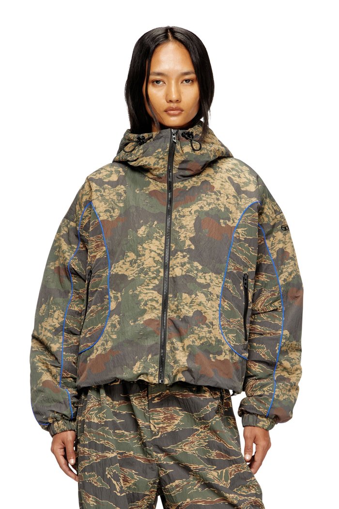 【ディーゼル/DIESEL】のウィメンズ ブルゾン G-ADIEL インテリア・キッズ・メンズ・レディースファッション・服の通販 founy(ファニー) https://founy.com/ ファッション Fashion レディースファッション Fashion for Women アウター Coat / Outerwear Collection ブルゾンジャケット・スポーティアウター Blouson Jackets ドローストリング Drawstring, Pull Cord パイピング Piping, Trim Design フォルム Silhouette, Form ブルゾン Blouson, Bomber Jacket |ID: prp329100004603453 ipo3291000000032744847