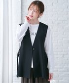 【イッカ/ikka】のドライタッチサイドスリットジレ ブラック|ID: prp329100004603457 ipo3291000000032744924