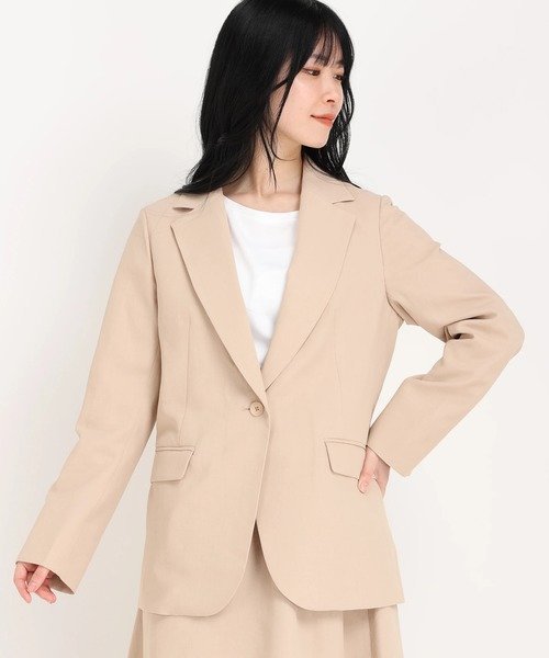 【ストロベリーフィールズ/STRAWBERRY FIELDS】のテーラードジャケット インテリア・キッズ・メンズ・レディースファッション・服の通販 founy(ファニー) 　ファッション　Fashion　レディースファッション　Fashion for Women　アウター　Coat / Outerwear Collection　レディースジャケット・軽アウター　Jackets　テーラードジャケット / 通勤・きれいめスタイル　Tailored Jackets & Blazers　ベージュ2|ID: prp329100004603460 ipo3291000000032744954