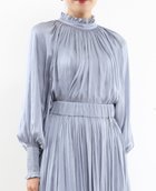 【ティアラ/Tiara】の《定番》2wayフリルネックギャザーブラウス 人気、トレンドファッション・服の通販 founy(ファニー) ファッション Fashion レディースファッション Fashion for Women トップス・カットソー Cut & Sew Tops シャツ・ブラウス・オフィスカジュアル Elegant Blouses & Button-Ups クラシカル Classical, Vintage-Inspired サテン Satin, Glossy Fabric セットアップ Set-Up, Coordinated Outfit ハイネック High Neck, Mock Neck エレガント 上品 Elegant 定番 Standard, Basic Item thumbnail ブルー|ID: prp329100004603466 ipo3291000000032745078