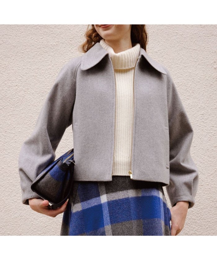 【ブルーレーベル クレストブリッジ/BLUE LABEL CRESTBRIDGE】の【WEB限定】シャーリングビーバーブルゾン インテリア・キッズ・メンズ・レディースファッション・服の通販 founy(ファニー) https://founy.com/ ファッション Fashion レディースファッション Fashion for Women アウター Coat / Outerwear Collection ブルゾンジャケット・スポーティアウター Blouson Jackets |ID: prp329100004603468 ipo3291000000032745092