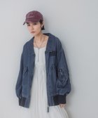 【ジーナシス/JEANASiS】のリバーシブルフライトジャケット インディゴデニム×スミクロ|ID: prp329100004603621 ipo3291000000032747880