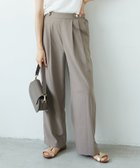 【ルクールブラン/le.coeur blanc】の《ON・OFF使える》ウエストデザイン2タックパンツ モカ|ID: prp329100004603625 ipo3291000000032747909