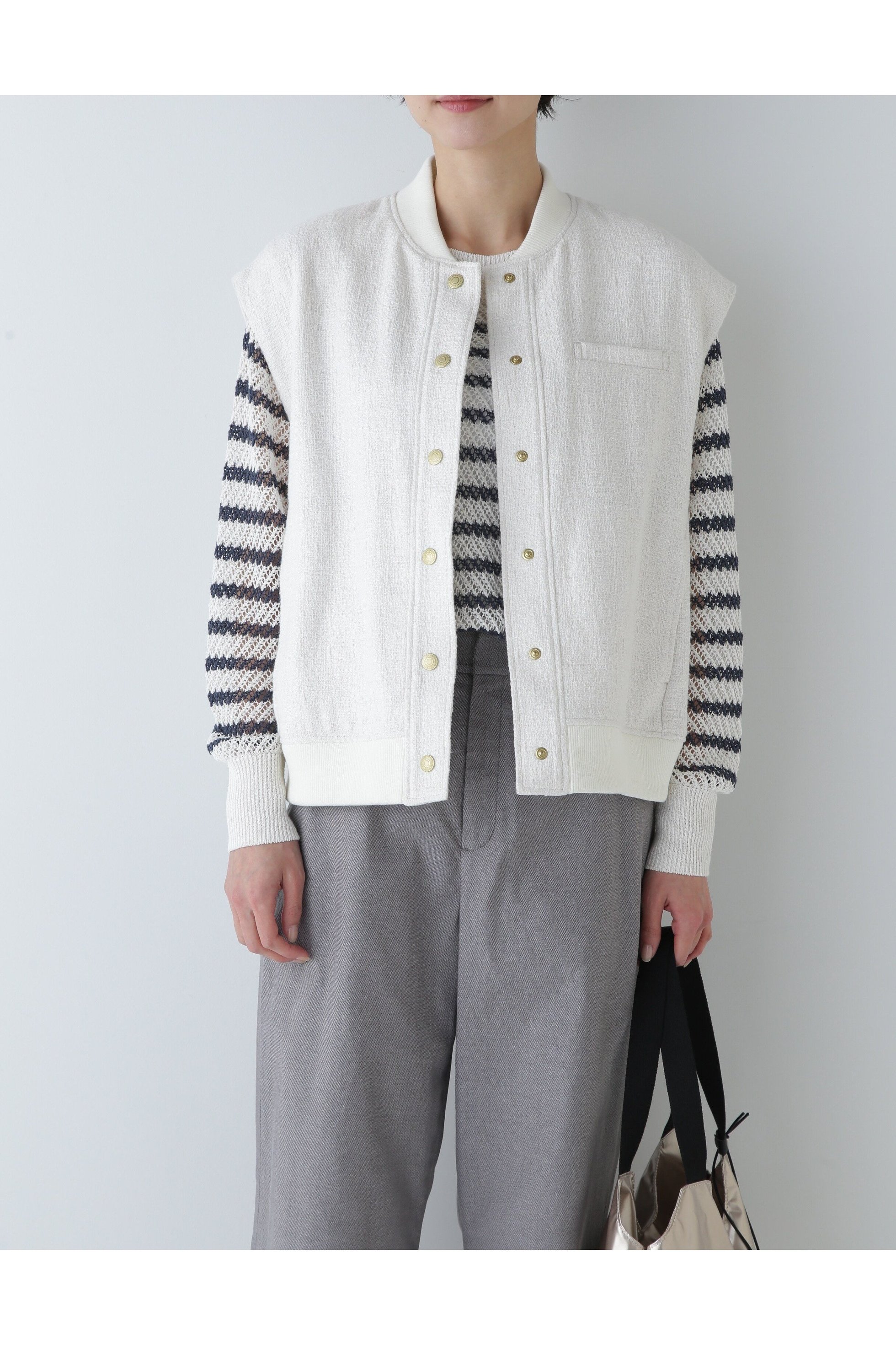 【ヒューマンウーマン/HUMAN WOMAN】のブッチャーツィードベスト 人気、トレンドファッション・服の通販 founy(ファニー) 　ファッション　Fashion　レディースファッション　Fashion for Women　アウター　Coat / Outerwear Collection　トップス・カットソー　Cut & Sew Tops　ベスト&ジレ / 重ね着スタイル　Vests & Gilets　おすすめ　Recommended / Our Picks　スタンダード　Standard, Basic　ダウン　Down, Puffer　ツイード／ツィード　Choker, Choker Necklace　トレンド　Trend, Trending Now　ブルゾン　Blouson, Bomber Jacket　ワイド　Wide, Wide Fit　 other-1|ID: prp329100004603636 ipo3291000000032748098
