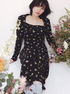 【フレイ アイディー/FRAY I.D】のフラワープリントボレロコンビキャミワンピース BLK[009]|ID: prp329100004603640 ipo3291000000032748195