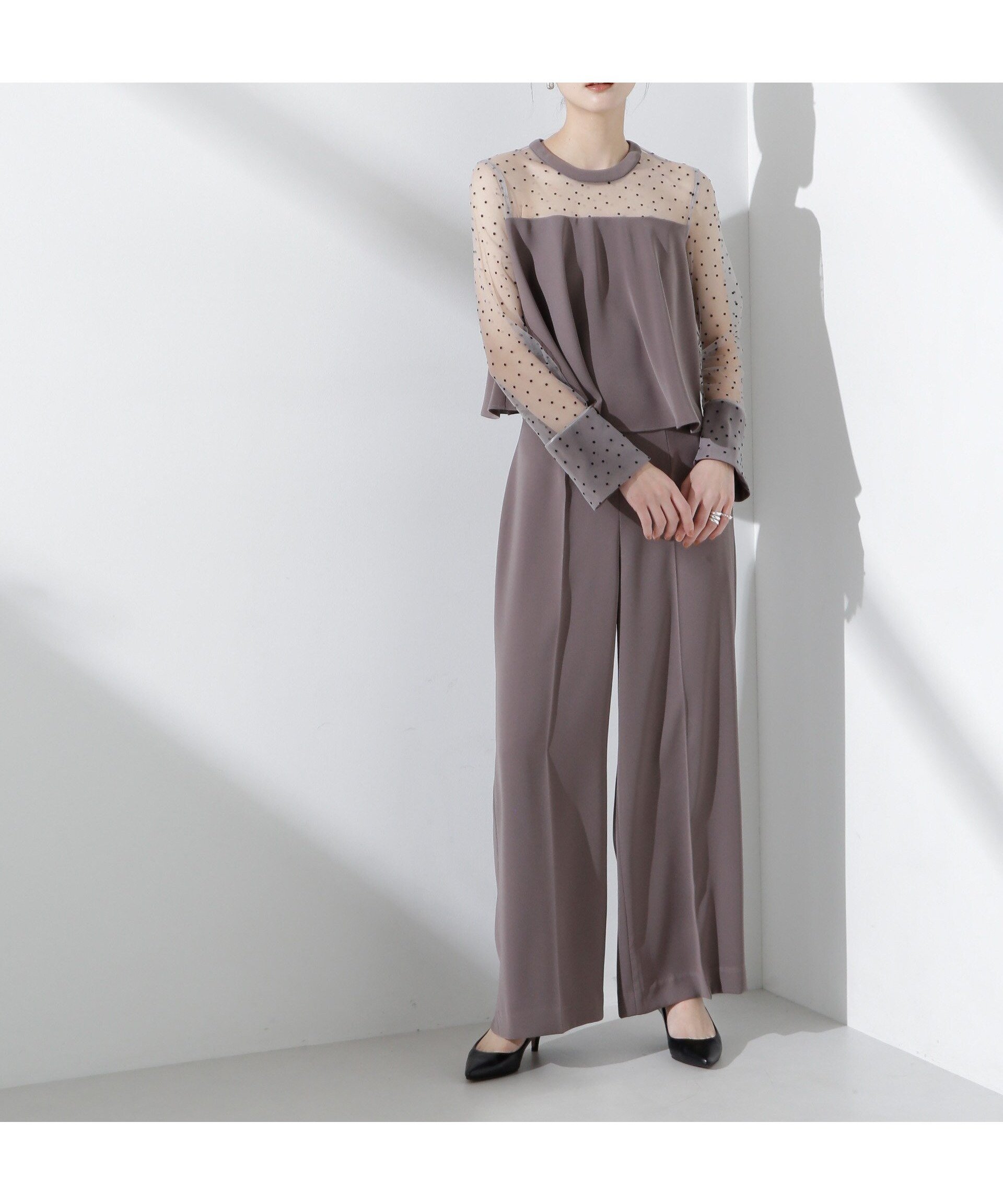 【ナノ ユニバース/nano universe】のフロッキードットチュールセットアップ 人気、トレンドファッション・服の通販 founy(ファニー) 　ファッション　Fashion　レディースファッション　Fashion for Women　セットアップ　Matching Sets　アクセサリー　Fashion Accessories　ウォッシャブル　Machine Washable　オケージョン　Occasion Wear　カフス　Cuff Design　セットアップ　Set-Up, Coordinated Outfit　センター　Center, Center Line　ネックレス　Necklace, Pendant Necklace　ベーシック　Basic, Essential　リラックス　Relax, Relaxed Fit　ワイド　Wide, Wide Fit　おすすめ　Recommended / Our Picks　エレガント 上品　Elegant　セレモニー　Ceremony　入学式　Entrance Ceremony　卒業式　Graduation Ceremony　結婚式　Wedding　二次会　After Party　2025年　2025　2025春夏・S/S　Spring/Summer 2025 SS25　 other-1|ID: prp329100004603651 ipo3291000000032748477