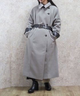 【アクシーズファム/axes femme】の異素材切替ロングコート 人気、トレンドファッション・服の通販 founy(ファニー) ファッション Fashion レディースファッション Fashion for Women アウター Coat / Outerwear Collection コート・ロングコート・ピーコート Long Coats, Peacoats & More おすすめ Recommended / Our Picks スタイリッシュ Stylish, Fashionable ロング Long, Long-Length 切替 Switching, Contrast Panel |ID:prp329100004603654