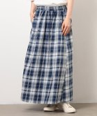 【コムサイズム/COMME CA ISM】のインディゴチェックスカート / セットアップ対応 サックス|ID: prp329100004603656 ipo3291000000032748535