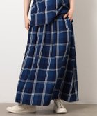 【コムサイズム/COMME CA ISM】のインディゴチェックスカート / セットアップ対応 ネイビー|ID: prp329100004603656 ipo3291000000032748538