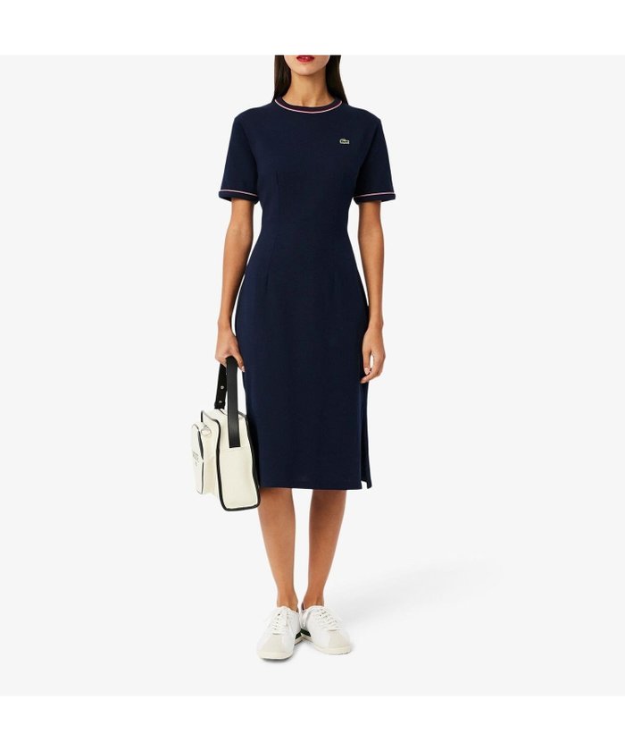 【ラコステ/LACOSTE】の配色ラインドリブTシャツドレス ワンピース インテリア・キッズ・メンズ・レディースファッション・服の通販 founy(ファニー) https://founy.com/ ファッション Fashion レディースファッション Fashion for Women ワンピース Dresses フォーマル・パーティードレス・結婚式用ドレス Elegant & Casual Dresses シンプル Simple, Minimal ドレス Dress, One-Piece |ID: prp329100004603664 ipo3291000000032748714