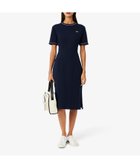 【ラコステ/LACOSTE】の配色ラインドリブTシャツドレス ワンピース ネイビー|ID: prp329100004603664 ipo3291000000032748716