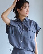 【その他のブランド/Other】の麻調ドロストジャケット【セットアップ対応】 チャコール|ID: prp329100004603668 ipo3291000000032748804