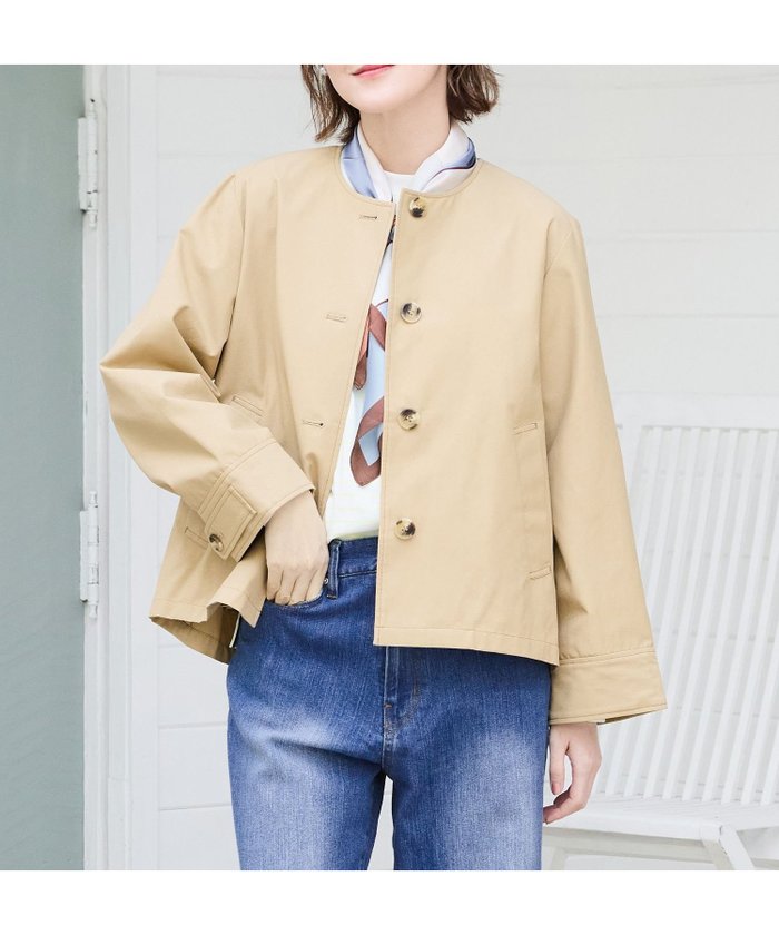 【プチ オンフルール/Petit Honfleur】のノーカラージャケット インテリア・キッズ・メンズ・レディースファッション・服の通販 founy(ファニー) https://founy.com/ ファッション Fashion レディースファッション Fashion for Women アウター Coat / Outerwear Collection レディースジャケット・軽アウター Jackets ノーカラージャケット / シンプル上品コーデ Collarless Jackets ジャケット Jacket, Outerwear ドット Polka Dot, Dot Pattern ハイネック High Neck, Mock Neck バランス Balance, Style Balance |ID: prp329100004603671 ipo3291000000032748867