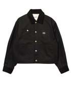【ミルクフェド/MILKFED.】の【FUDGE3月号掲載商品】CROPPED WORK JACKET MILKFED. BLACK|ID: prp329100004603675 ipo3291000000032748981