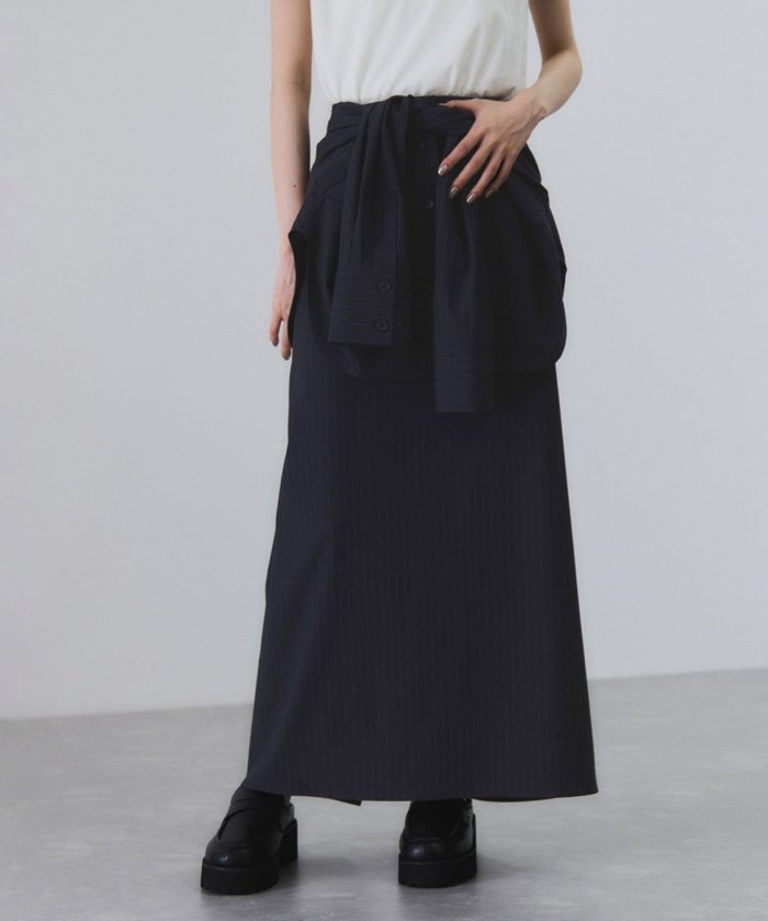 【アダム エ ロペ/ADAM ET ROPE'】の【一部WEB限定カラー】・【接触冷感】マルチWAYレイヤードシャツスカート インテリア・キッズ・メンズ・レディースファッション・服の通販 founy(ファニー) https://founy.com/ ファッション Fashion レディースファッション Fashion for Women スカート Skirts キャミソール Camisole, Spaghetti Strap Top コンパクト Compact, Small Size シンプル Simple, Minimal ストライプ Stripe, Striped Pattern ストレッチ Stretch, Stretchy Fabric トレンド Trend, Trending Now ボトム Bottoms, Lower Wear ポケット Pocket, Pocket Detail ミニスカート Mini Skirt, Short Skirt リメイク Remake, Reconstructed A/W・秋冬 Autumn/Winter おすすめ Recommended / Our Picks 夏 Summer 2026年 2026 |ID: prp329100004603691 ipo3291000000032749353