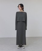 【アダム エ ロペ/ADAM ET ROPE'】の【一部WEB限定カラー】・【接触冷感】マルチWAYレイヤードシャツスカート グレー(07)|ID: prp329100004603691 ipo3291000000032749362