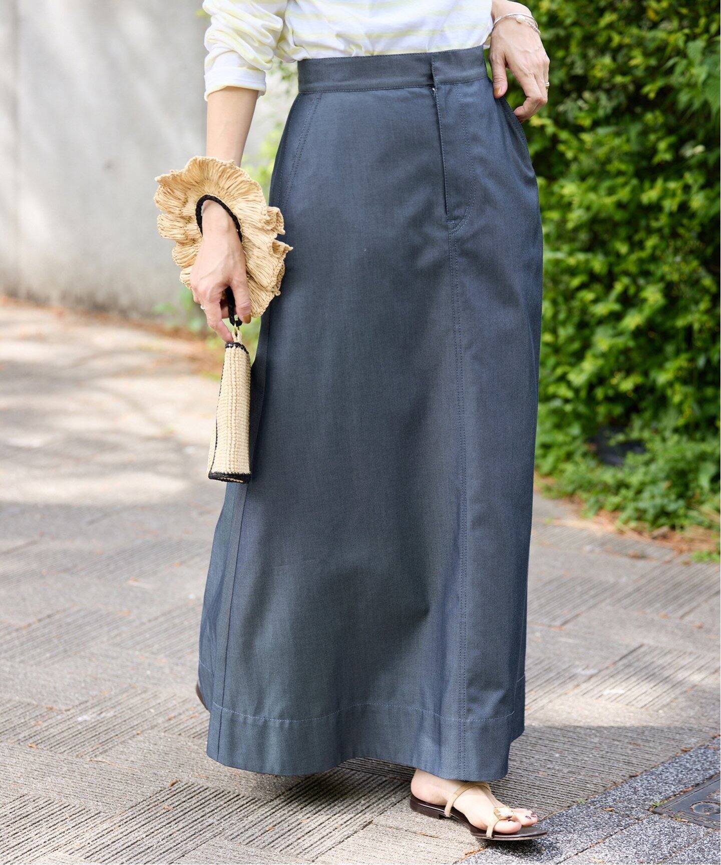 【イエナ/IENA】のAラインデニムスカート 人気、トレンドファッション・服の通販 founy(ファニー) 　ファッション　Fashion　レディースファッション　Fashion for Women　スカート　Skirts　デニムスカート・カジュアルスカート　Denim Skirts　 other-1|ID: prp329100004603698 ipo3291000000032749517