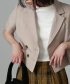【フリーズマート/FREE'S MART】のセットアップ対応 Sシリーズ対応商品 綿麻ショート丈ハーフスリーブジャケット ベージュ|ID: prp329100004603700 ipo3291000000032749571