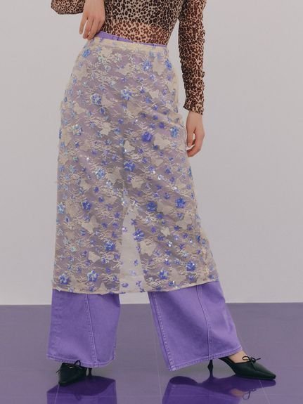 【リリーブラウン/Lily Brown】の【WEB限定カラー】【LILY BROWN × ANNA SUI】バタフライスカート インテリア・キッズ・メンズ・レディースファッション・服の通販 founy(ファニー) 　ファッション　Fashion　レディースファッション　Fashion for Women　スカート　Skirts　バタフライ　Butterfly, Butterfly Motif　CRM[004]|ID: prp329100004603707 ipo3291000000032749679
