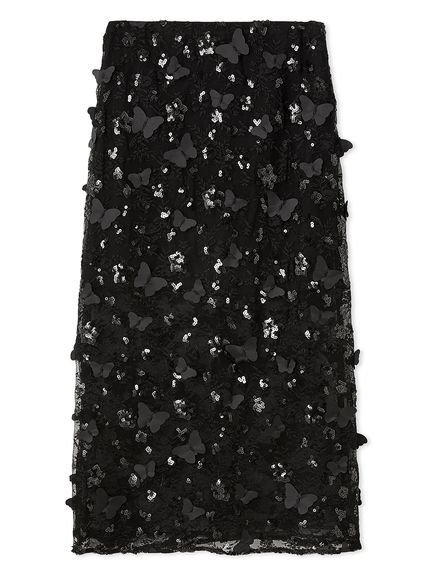 【リリーブラウン/Lily Brown】の【WEB限定カラー】【LILY BROWN × ANNA SUI】バタフライスカート インテリア・キッズ・メンズ・レディースファッション・服の通販 founy(ファニー) 　ファッション　Fashion　レディースファッション　Fashion for Women　スカート　Skirts　バタフライ　Butterfly, Butterfly Motif　BLK[009]|ID: prp329100004603707 ipo3291000000032749680