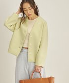 【シップス フォー ウィメン/SHIPS】のマトラッセ トリプルクロス コクーン ブルゾン イエロー|ID: prp329100004603711 ipo3291000000032749917