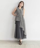【ランダ/RANDA】の【4サイズ展開】チュールレイヤードジャケットワンピース D.GRAY|ID: prp329100004603754 ipo3291000000032751026