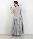 【ランダ/RANDA】の【4サイズ展開】チュールレイヤードジャケットワンピース GRAY|ID: prp329100004603754 ipo3291000000032751027