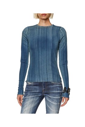 【ディーゼル/DIESEL】のレディース 長袖トップス インディゴ 人気、トレンドファッション・服の通販 founy(ファニー) ファッション Fashion レディースファッション Fashion for Women トップス・カットソー Cut & Sew Tops インディゴ Indigo Denim インナー Innerwear カーディガン Cardigan, Knitwear ストレッチ Stretch, Stretchy Fabric スリム Slim, Slim Fit デニム Denim, Jeans Material フィット Fit, Slim Fit リアル Real, Realistic 長袖 Long Sleeve, Full Sleeve |ID:prp329100004603759