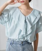 【ラナン/Ranan】のRanan/ビッグカラーフリルハーフスリーブブラウス 人気、トレンドファッション・服の通販 founy(ファニー) ファッション Fashion レディースファッション Fashion for Women トップス・カットソー Cut & Sew Tops シャツ・ブラウス・オフィスカジュアル Elegant Blouses & Button-Ups ギャザー Gathered, Ruffled スキニー Skinny, Slim Fit ダウン Down, Puffer チュニック Tunic, Long Top デコルテ Décolleté, Neckline デニム Denim, Jeans Material トレンド Trend, Trending Now フリル Frill, Ruffle ポケット Pocket, Pocket Detail ラッフル Ruffle, Frill レギンス Leggings, Stretch Pants ワイド Wide, Wide Fit おすすめ Recommended / Our Picks thumbnail ミント|ID: prp329100004603761 ipo3291000000033548220