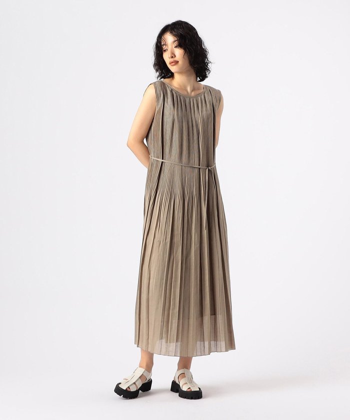 【コムサ/COMME CA】のラミーポリエステル プリーツドレス インテリア・キッズ・メンズ・レディースファッション・服の通販 founy(ファニー) https://founy.com/ ファッション Fashion レディースファッション Fashion for Women ワンピース Dresses フォーマル・パーティードレス・結婚式用ドレス Elegant & Casual Dresses エアリー Airy Texture サマー Summer, Summer Style タンブラー Tumbler, Travel Mug ドレス Dress, One-Piece フレア Flare, Flared プリーツ Pleats, Pleated ミックス Mix, Mixed Style エレガント 上品 Elegant |ID: prp329100004603781 ipo3291000000032751426