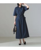 【デミルクス ビームス/Demi-Luxe BEAMS】の【6/19新規値下げ】ハーフスリーブ シャツワンピース NAVY|ID: prp329100004603800 ipo3291000000032751702