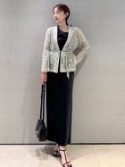 【スナイデル/SNIDEL】のレースジャケット×サテンキャミワンピースSET BLK[009]|ID: prp329100004603803 ipo3291000000032751719