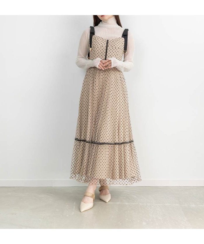 【ランダ/RANDA】の【HEART COLLECTION】ハートチュールロングワンピース インテリア・キッズ・メンズ・レディースファッション・服の通販 founy(ファニー) https://founy.com/ ファッション Fashion レディースファッション Fashion for Women ワンピース Dresses インナー Innerwear カットソー Cut and Sewn Top カーディガン Cardigan, Knitwear ビスチェ Bustier, Corset Top フィット Fit, Slim Fit リボン Ribbon, Bow |ID: prp329100004603804 ipo3291000000034072558