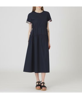 【ブルーレーベル クレストブリッジ/BLUE LABEL CRESTBRIDGE】のストレッチプルーフクロスパーシャルドレス 人気、トレンドファッション・服の通販 founy(ファニー) ファッション Fashion レディースファッション Fashion for Women ワンピース Dresses フォーマル・パーティードレス・結婚式用ドレス Elegant & Casual Dresses おすすめ Recommended / Our Picks ギャザー Gathered, Ruffled サンダル Sandals, Summer Shoes シューズ Shoes, Footwear スニーカー Sneakers, Trainers チェック Check, Plaid, Tartan ドレス Dress, One-Piece リボン Ribbon, Bow |ID:prp329100004603819