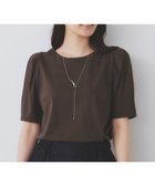 【インデックス/INDEX】の《7色展開/XS-LLサイズ》多機能タックスリーブトップス【汗ジミ防止/吸水速乾/接触冷感/UVケア/洗濯機洗い可】 ブラウン|ID: prp329100004603825 ipo3291000000033549400